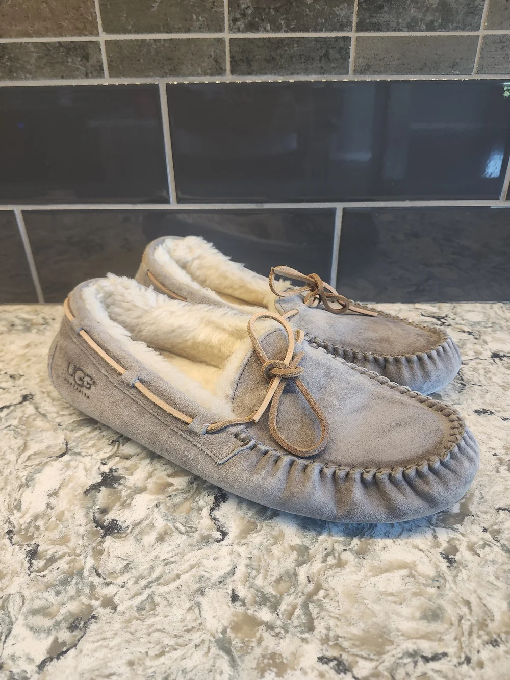 UGG Dakota Men's Grey Moccasin Slippers